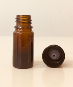 Frasco cristal 5 ml. color ámbar